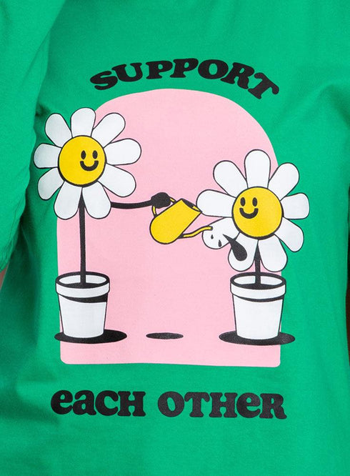Green Printed Long - Sleeve Design 22 - Khotwh