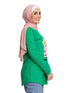 Green Printed Long - Sleeve Design 22 - Khotwh