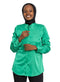 Green Satan Collar Blouse - Khotwh