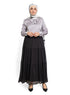 Grey Satin Tape Blouse - Khotwh