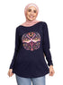 Indigo Printed Long - Sleeve Design 31 - Khotwh