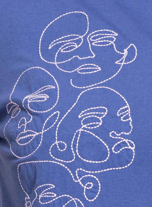 Jeans Printed Long - Sleeve Faces - Khotwh