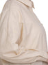 Latte Pocket Over Size Linen Shirt - Khotwh
