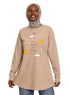 Latte Printed Long - Sleeve Design 17 - Khotwh