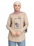 Latte Printed Long - Sleeve Design 2 - Khotwh
