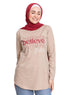 Latte Printed Long - Sleeve Design 9 - Khotwh