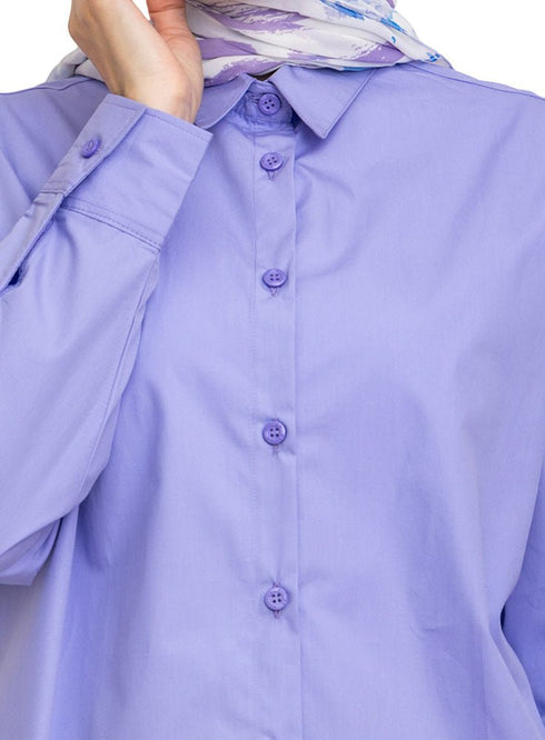 Lavender Over - Size Shirt - Khotwh