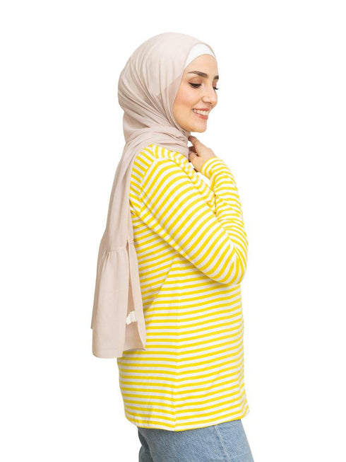 Lemon Verbana Lines Long Sleeve - Khotwh