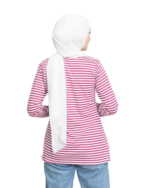 Light Violet Lines Long Sleeve - Khotwh