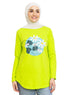 Lime Punch Printed Long - Sleeve Design 19 - Khotwh