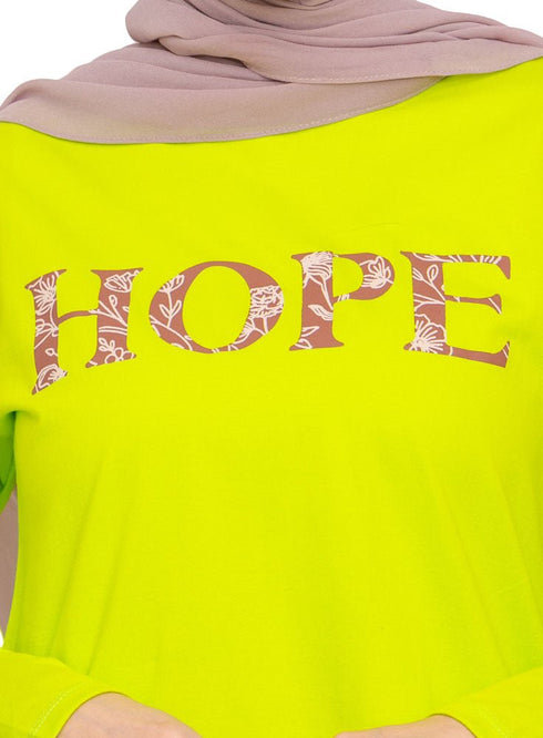 Lime Punch Printed Long - Sleeve Design 25 - Khotwh