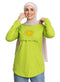 Macaw Green Printed Long - Sleeve Design 20 - Khotwh