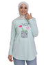 Mint - Design 26 Printed Long - Sleeve - Khotwh