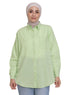Mint Pocket Over Size Linen Shirt - Khotwh