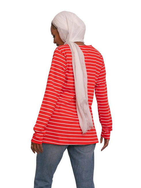 N - Milon Striped Long - Sleeve - Khotwh