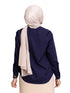Navy S - Poplin Shirt - Khotwh