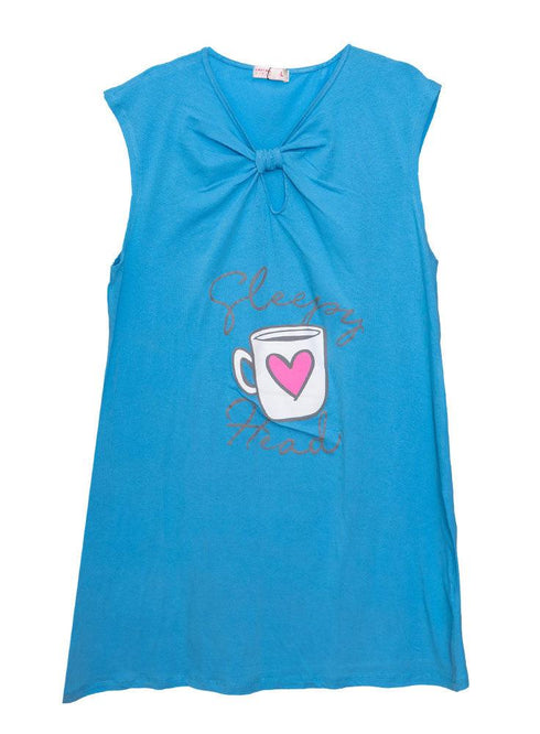 Nores Blue knot Night Shirt - Design 19 - Khotwh