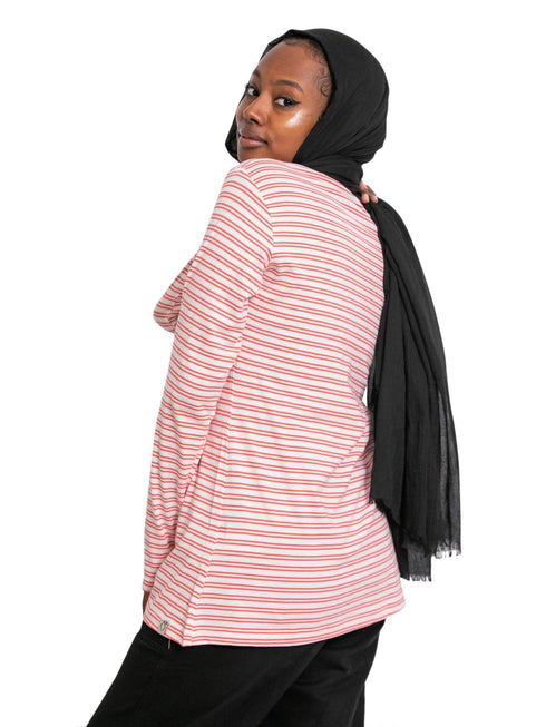 N.Striped Coral B - Long - Sleeve - Khotwh