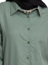 Olive Linen Over - Size Shirt - Khotwh