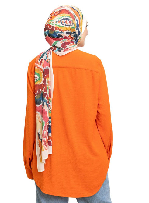 Orange CY - Over Size Shirt - Khotwh