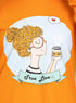 Orange Peel Printed Long - Sleeve Design 30 - Khotwh