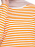 Orange Striped Long - Sleeve - Khotwh