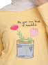 Pastel Yellow - Design 26 Printed Long - Sleeve - Khotwh