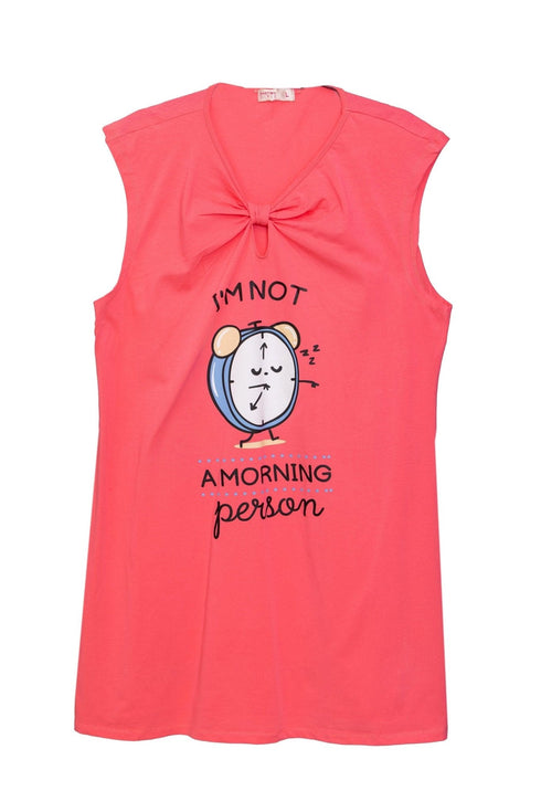 Pink knot Night Shirt - Design 17 - Khotwh
