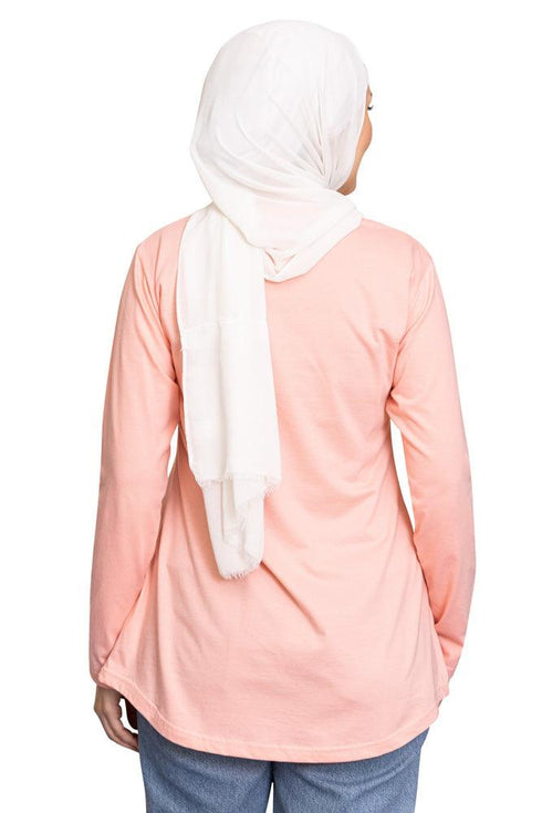 Powder Rose Printed Long - Sleeve Design 34 - Khotwh