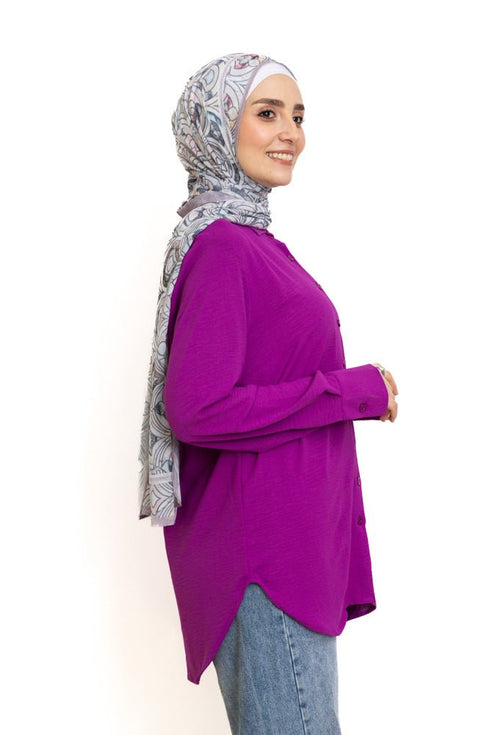 Purple CY - Over Size Shirt - Khotwh