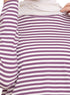Purple Striped Long - Sleeve - Khotwh