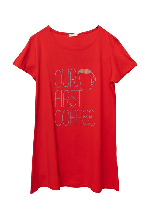 Racing Red Night Shirt - Design 20 - Khotwh
