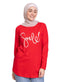 Racing Red Printed Long - Sleeve Design 19 - Khotwh