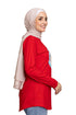 Racing Red Printed Long - Sleeve Design 37 - Khotwh