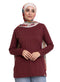 Reddish Brown Long - Sleeve - Khotwh