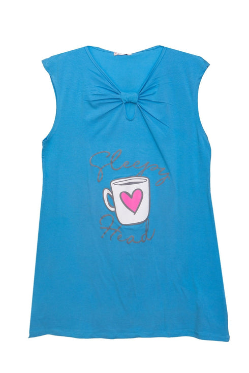 River Blue knot Night Shirt - Design 19 - Khotwh