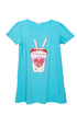 River Blue Night Shirt - Design 3 - Khotwh