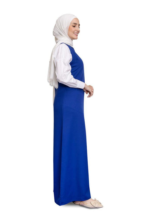 Royal Blue Sleeve - Less Dress - Khotwh