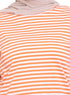 Salmon Striped Long - Sleeve - Khotwh
