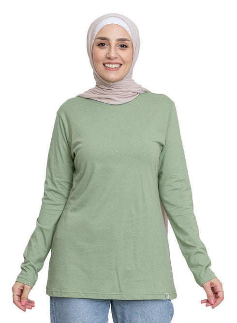 Smoke Green Long - Sleeve - Khotwh