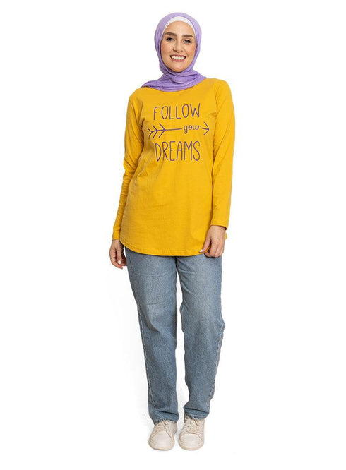 Sun Flower Printed Long - Sleeve Design 21 - Khotwh