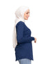 True Blue Printed Long - Sleeve Design 49 - Khotwh