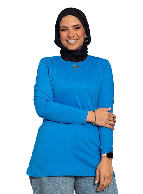 Turquoise Long - Sleeve - Khotwh
