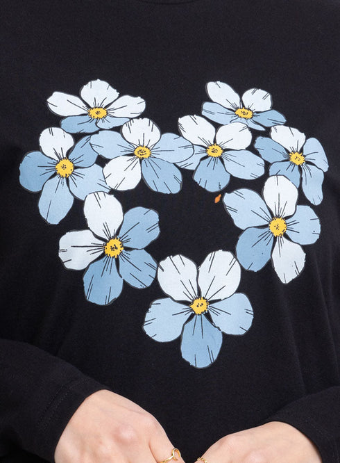 Black Printed Long-Sleeve Design 1