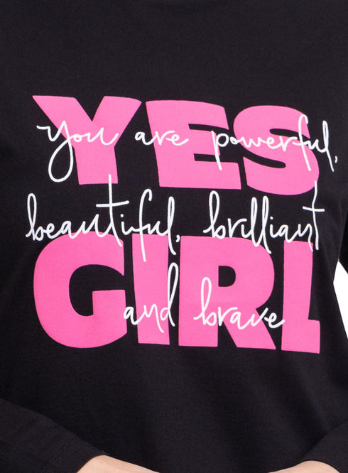 Black Printed Long-Sleeve Design 20