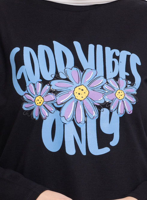 Black Printed Long-Sleeve Design 19