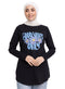 Black Printed Long-Sleeve Design 19