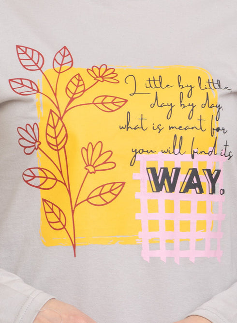 Silver Printed Long-Sleeve Design 18