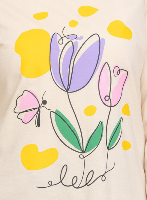 Latte Printed Long-Sleeve Design 24