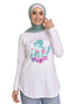 White - Design 30 Printed Long - Sleeve - Khotwh
